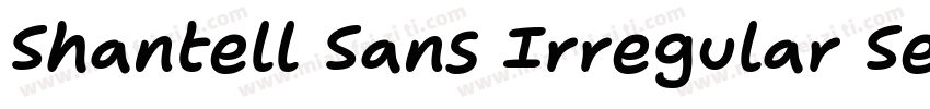 Shantell Sans Irregular SemiBold字体转换